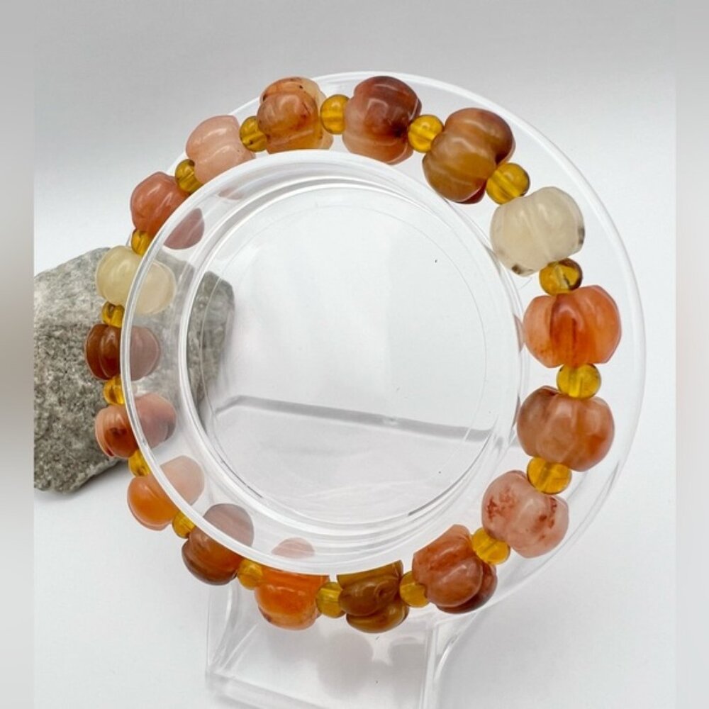 PUMPKIN JADE BRACELET